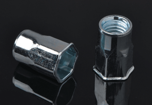 فولاد کاهش سر هگز از نوع مهره پرچین بدنه داخلی.